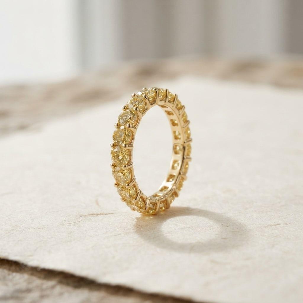 Ámbar Yellow Diamond Band