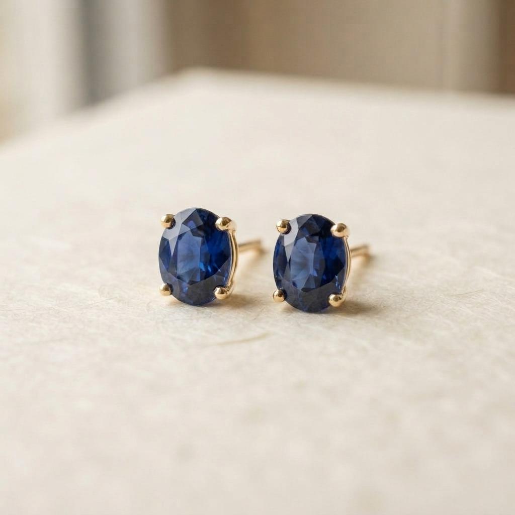 Añil Sapphire Studs