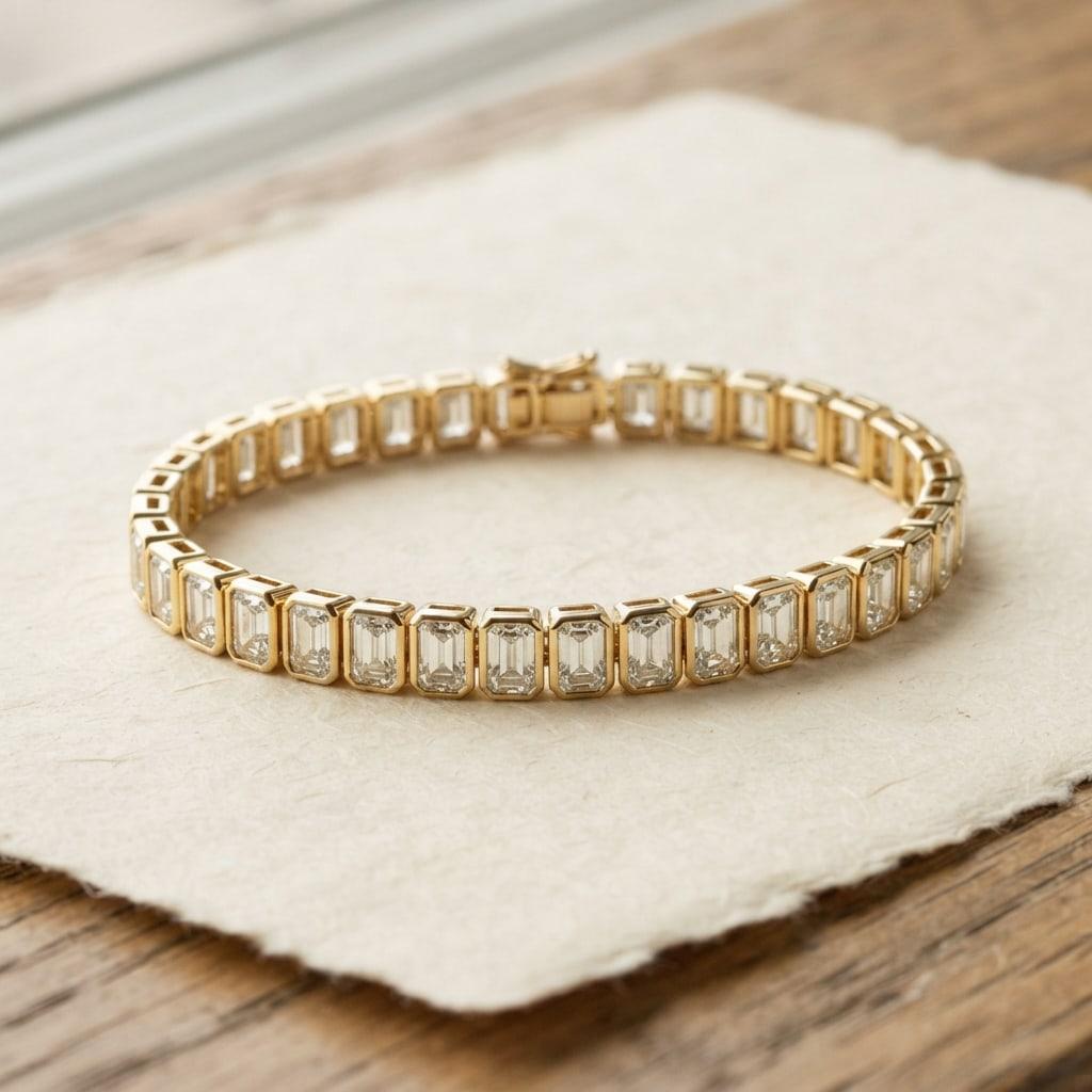 Escalera Emerald-Cut Tennis Bracelet