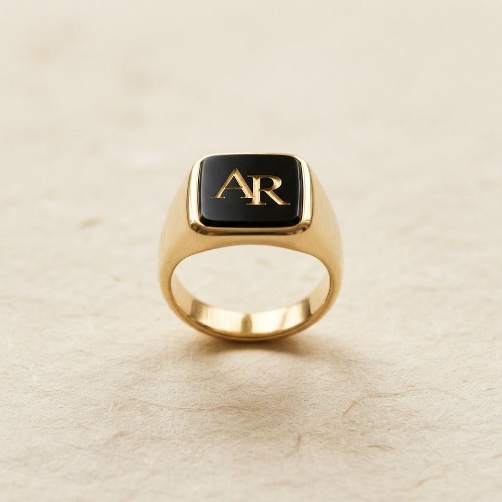 Tinta Onyx Monogram Signet