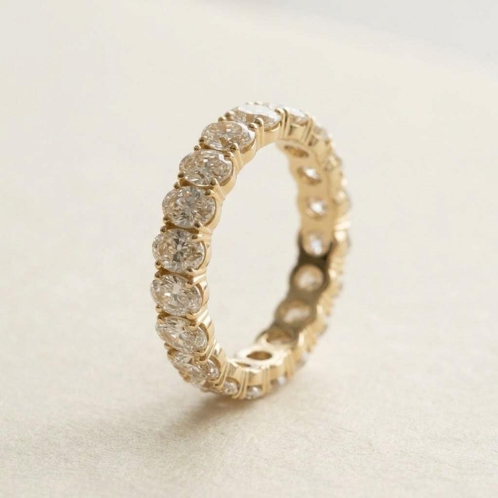 Alianza Vaivén, oro amarillo 18k, vista lateral