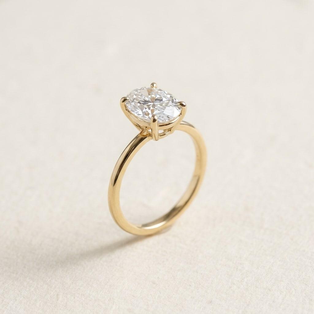 Aurora Solitaire Ring